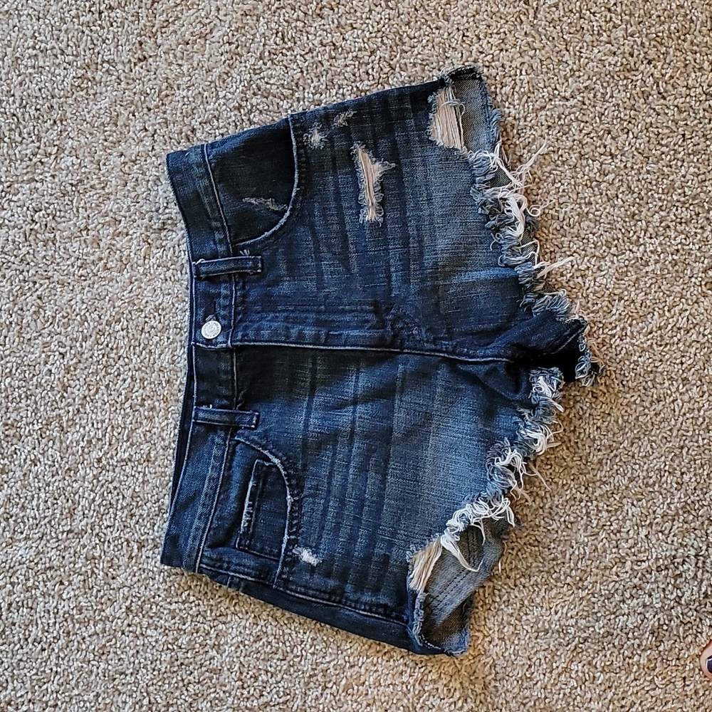 Hollister Dark Blue Jean Shorts